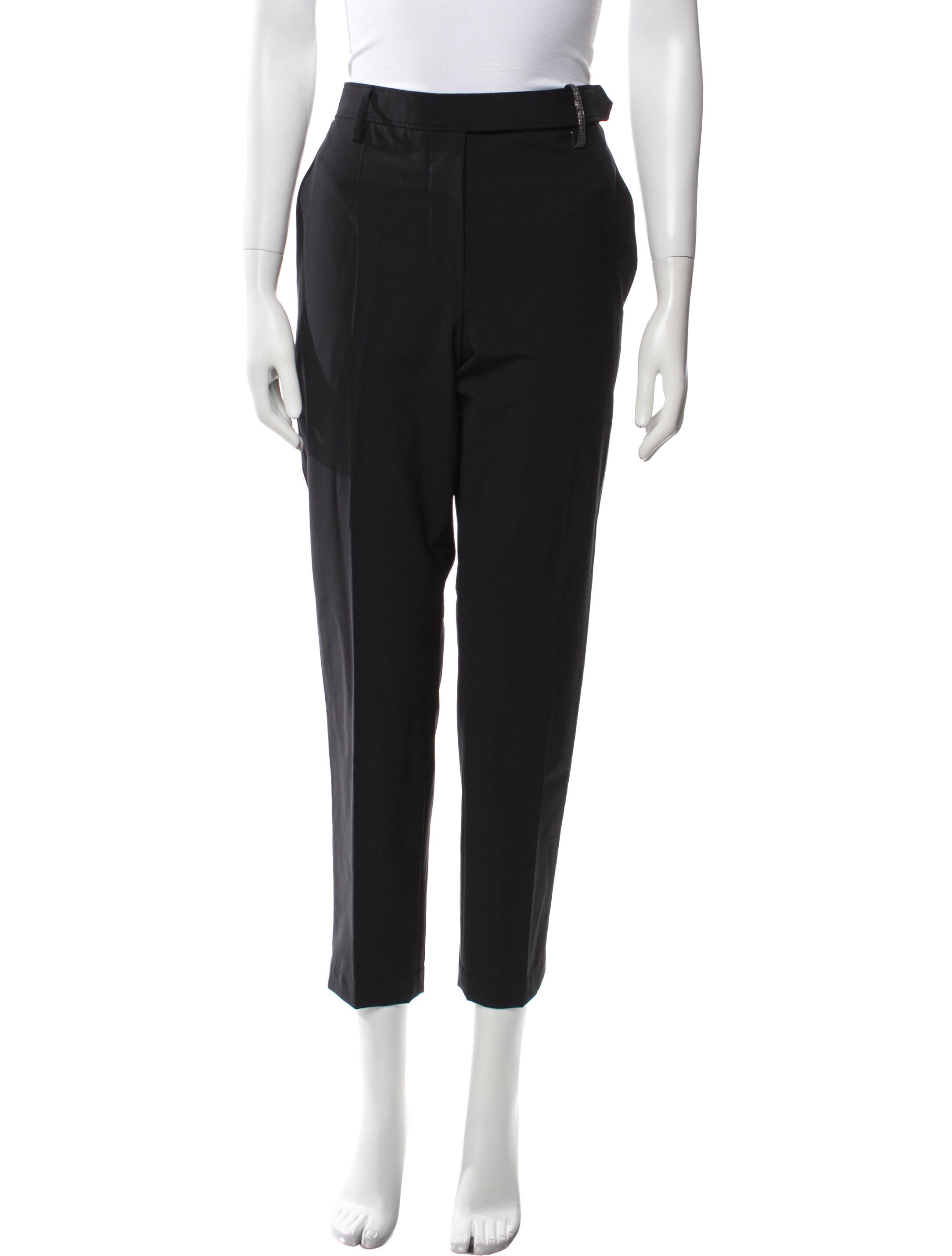 Brunello Cucinelli Virgin Wool Straight Leg Pants